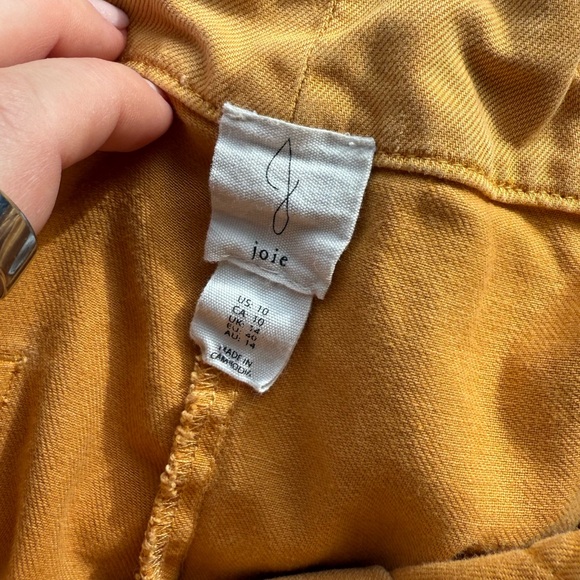 Joie Mustard Wide Leg Pants - Picture 3 of 8